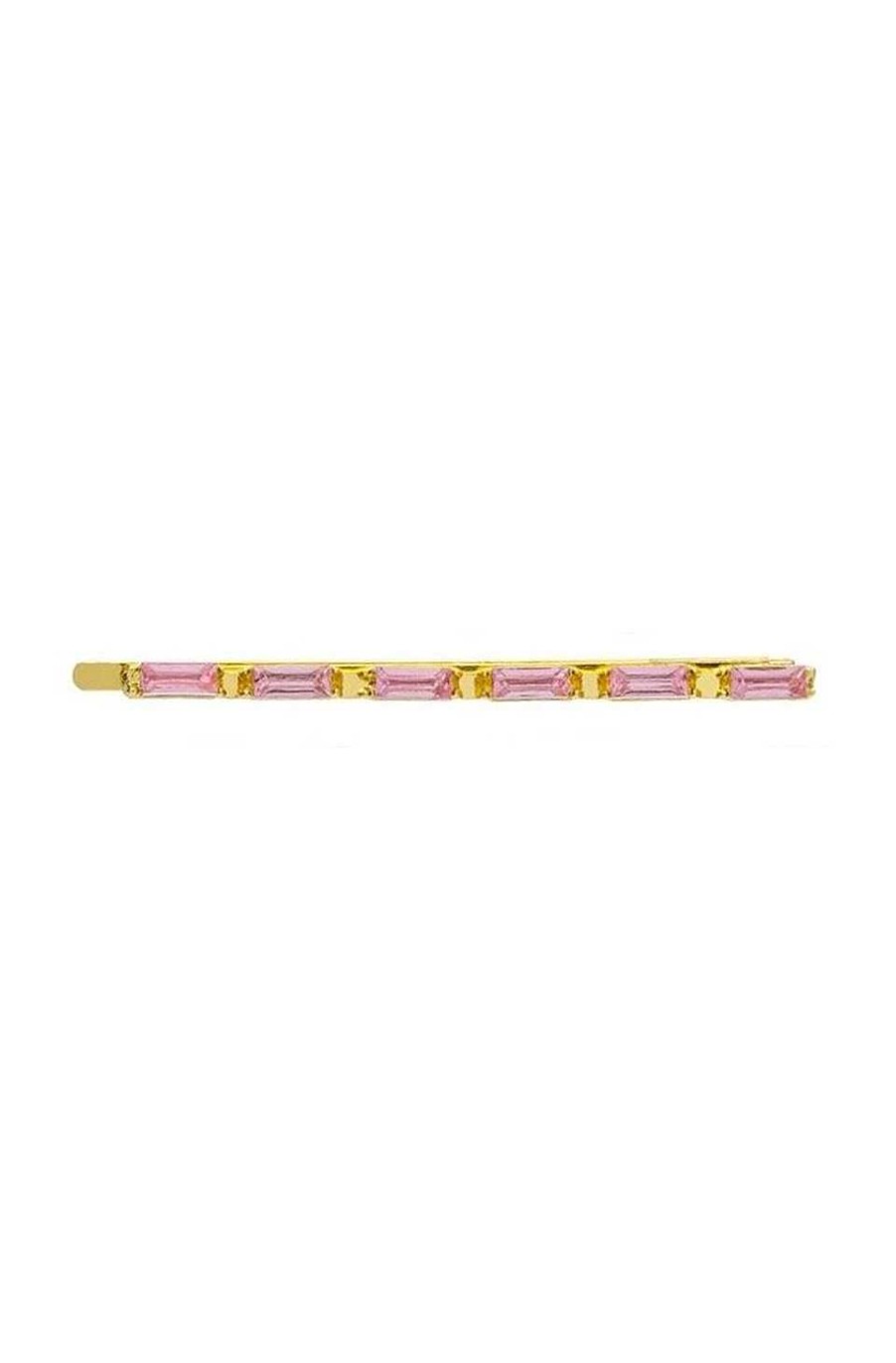 Accesorios Fetiche Suances | Horquilla Strass Baguette Rosa