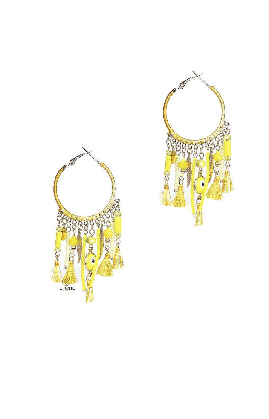 Accesorios Fetiche Suances | Pendientes Tara Amarillo