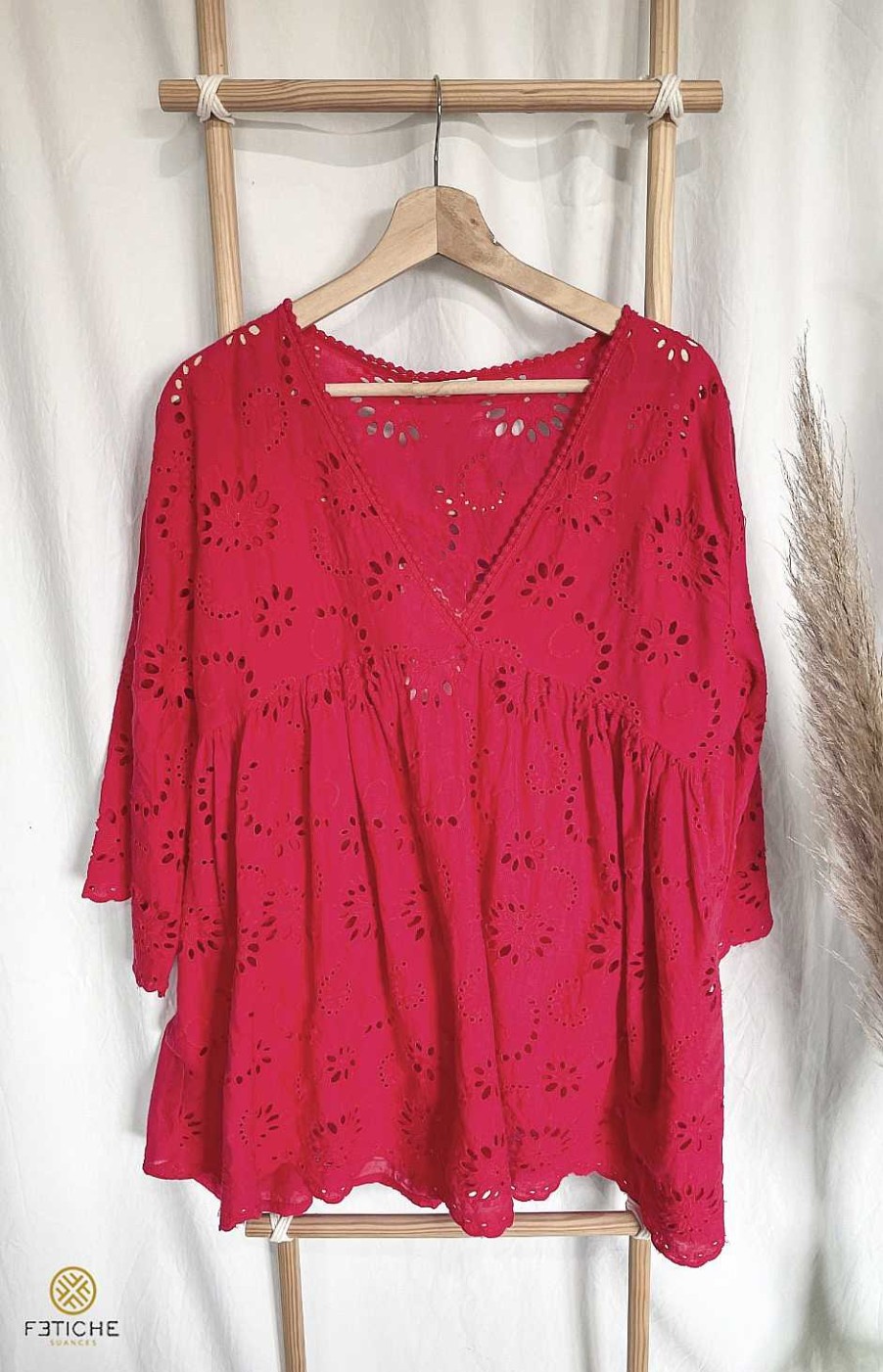 Ropa Fetiche Suances | Blusa Agathe Rojo