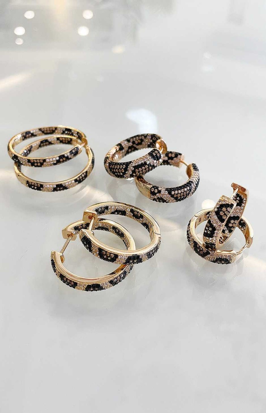 Accesorios Fetiche Suances | Pendientes De Aro Snake Print