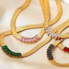 Accesorios Fetiche Suances | Collar Serpiente Cristales Negros