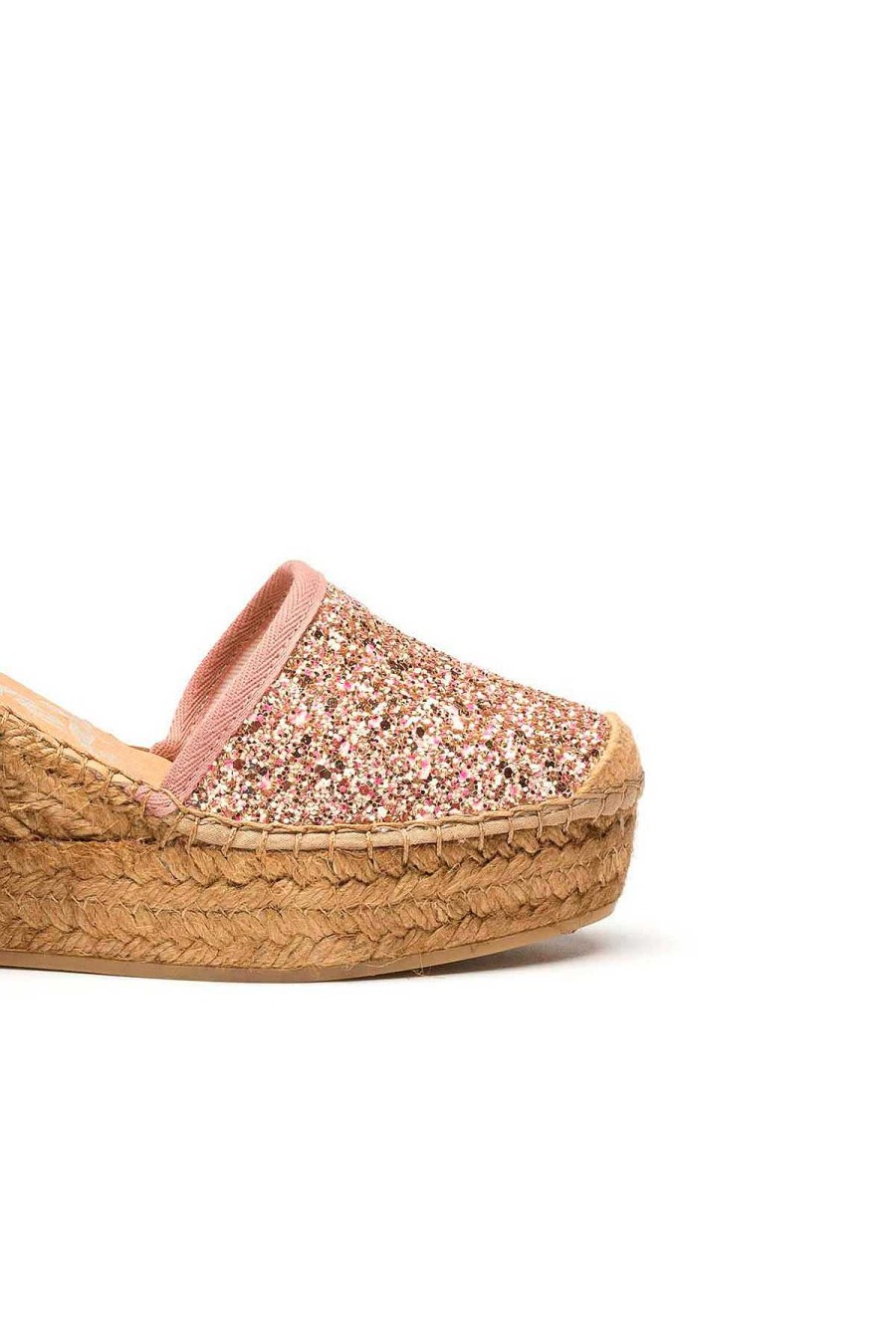 Calzado Fetiche Suances | Alpargatas Glitter Soft Pink