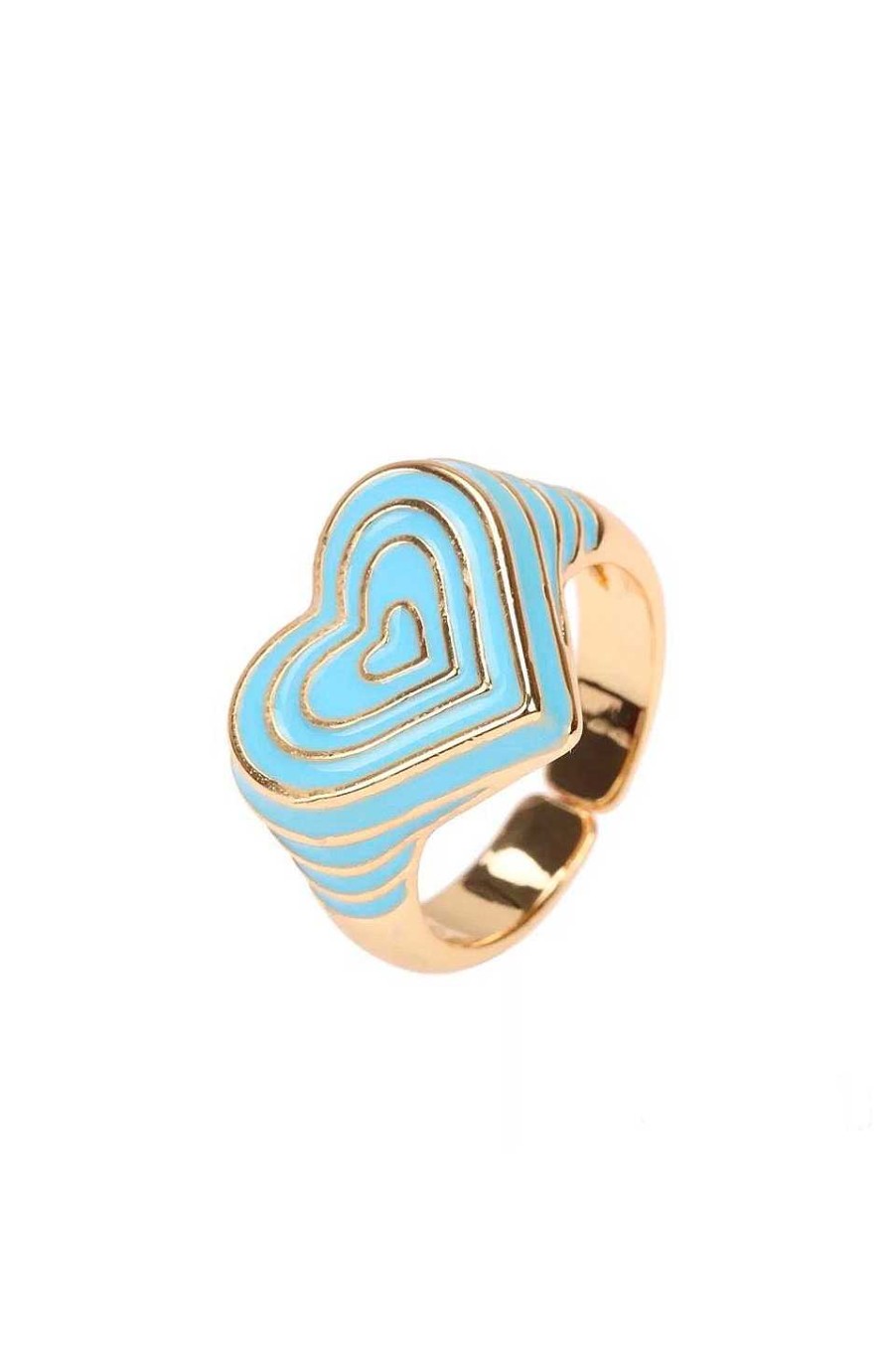 Accesorios Fetiche Suances | Anillo Coraz N Pop Turquesa