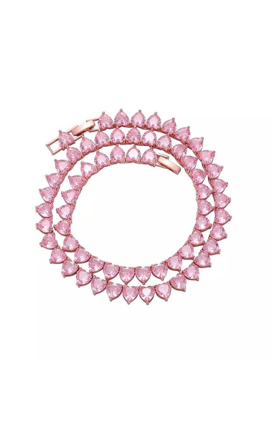 Accesorios Fetiche Suances | Collar Corazones Rosa