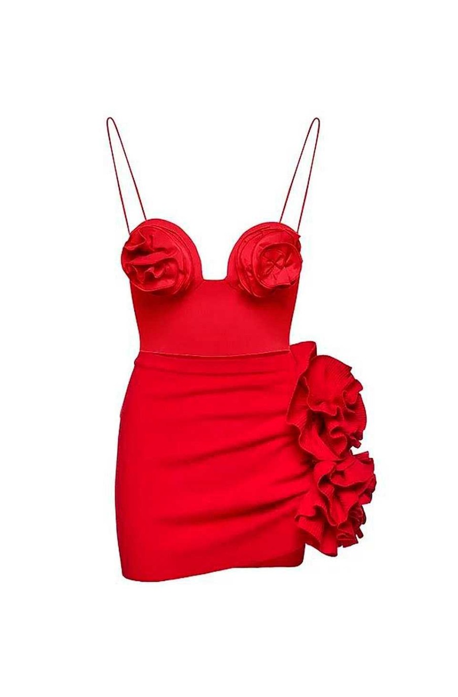 Ropa Fetiche Suances | Conjunto De Pareo Y Ba Ador Red Rose