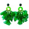 Accesorios Fetiche Suances | Pendientes Maxi Petalos Verde