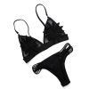 Ropa Fetiche Suances | Bikini Negro Floral Lace