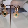 Accesorios Fetiche Suances | Pendientes Coraz N Piedra Verde