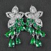 Accesorios Fetiche Suances | Pendientes Flor Con Lagrimas Verde