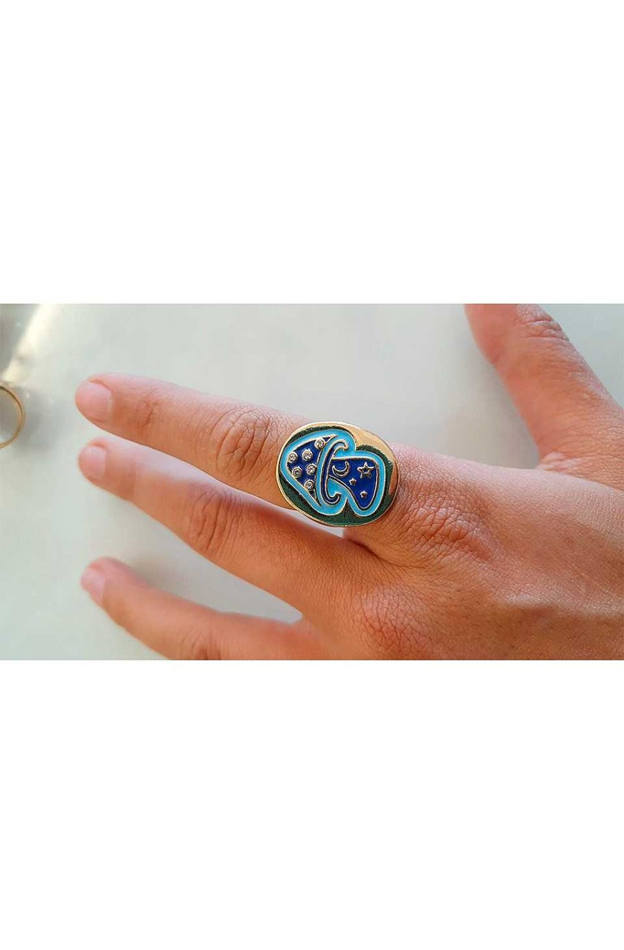 Accesorios Fetiche Suances | Anillo Mushroom Blue