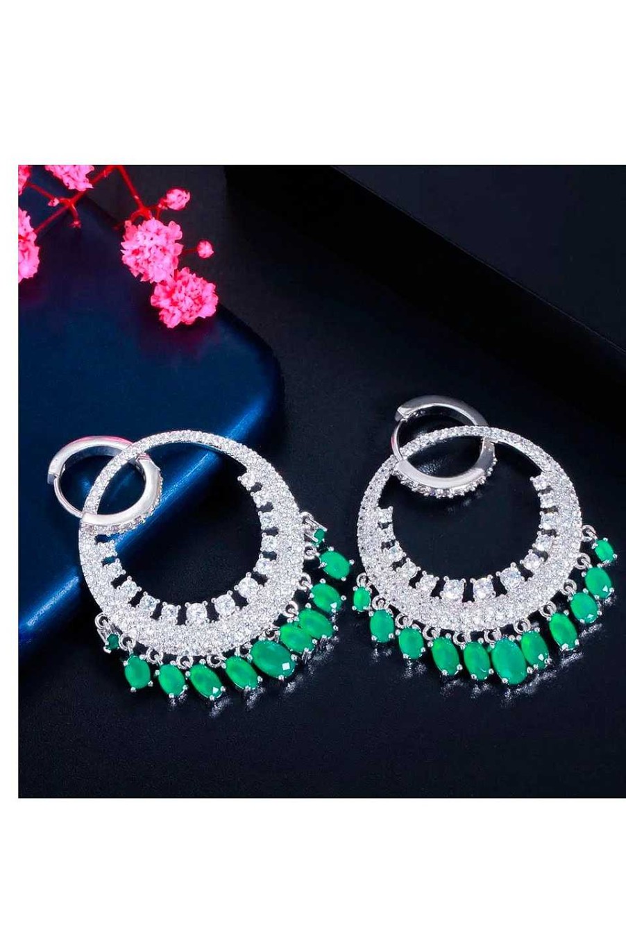 Accesorios Fetiche Suances | Pendientes Noria Verde Esmeralda