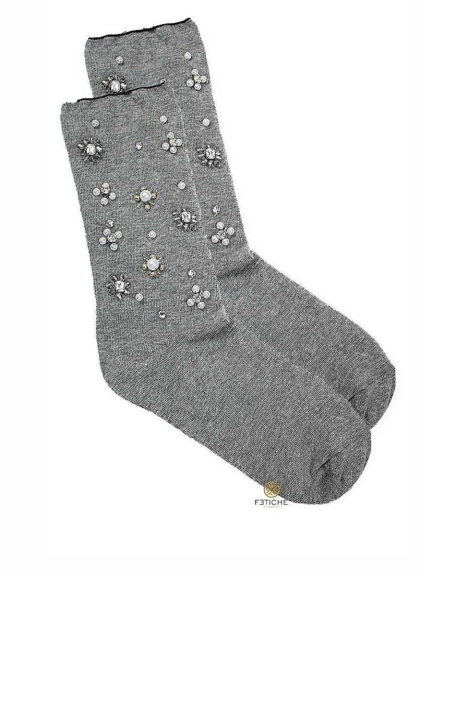 Accesorios Fetiche Suances | Calcetines Joya Lurex Dyr Gris