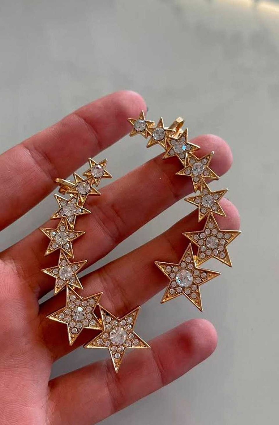 Accesorios Fetiche Suances | Pendientes Fila De Estrellas Gold