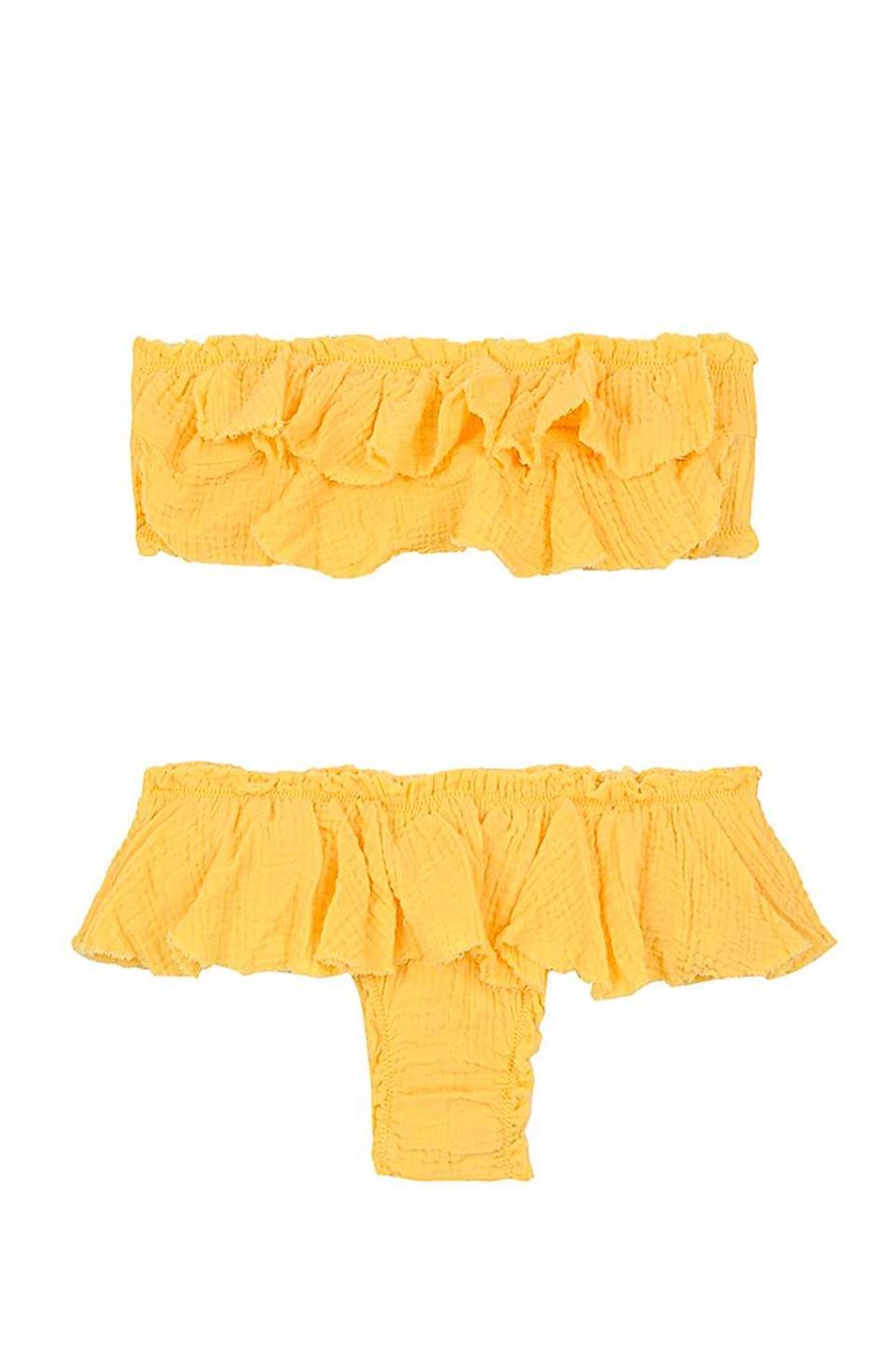 Ropa Fetiche Suances | Bikini Amarillo Volantes