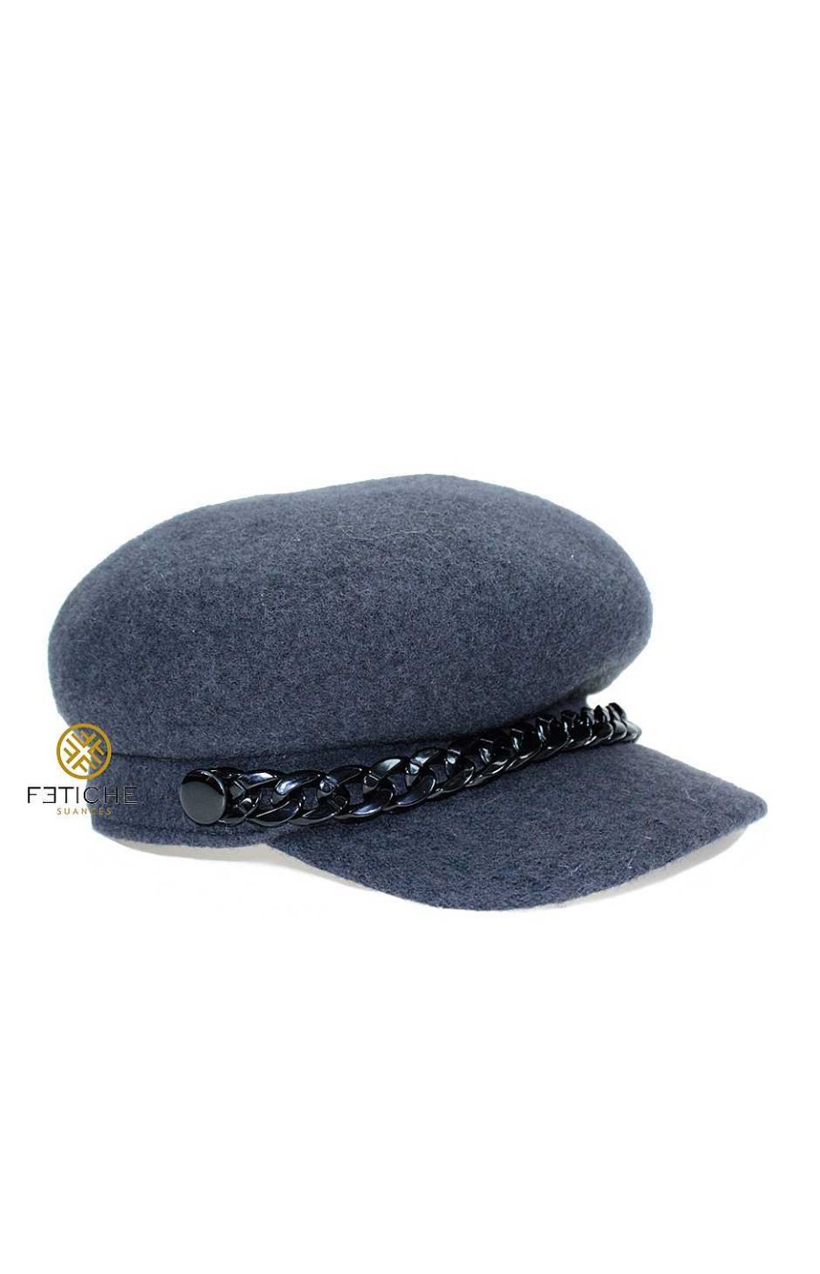 Accesorios Fetiche Suances | Gorra Gris Marengo Con Cadena