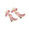 Accesorios Fetiche Suances | Pendientes Cow Boy Boots Pink