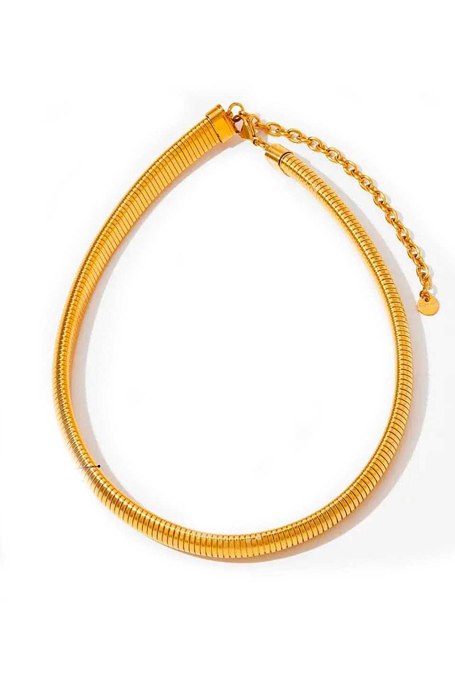 Accesorios Fetiche Suances | Collar Cadena Seriente Color Dorado