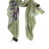 Accesorios Fetiche Suances | Foulard Plumas Boho Verde