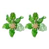 Accesorios Fetiche Suances | Pendientes Flor Resina Verde