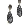 Accesorios Fetiche Suances | Pendientes Gota Snake Gris