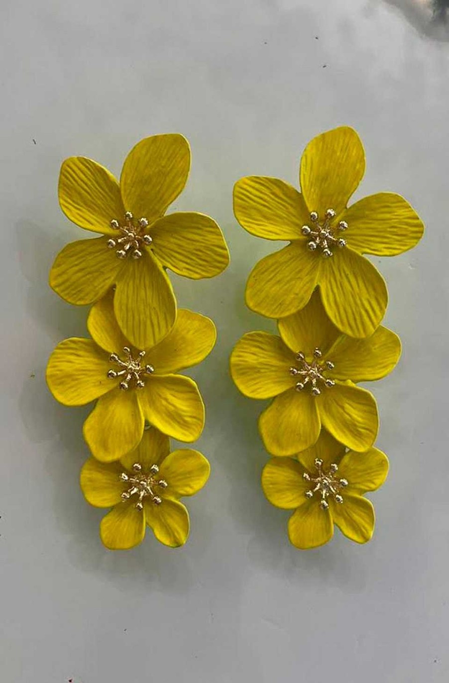 Accesorios Fetiche Suances | Pendientes Tres Flores Yellow