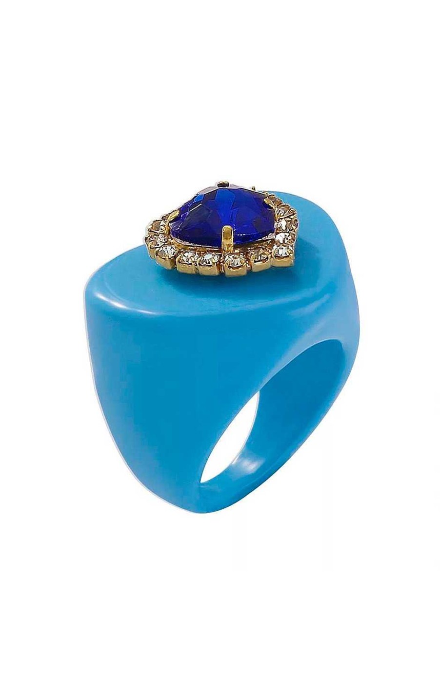 Accesorios Fetiche Suances | Anillo Coraz N Cristal Azul