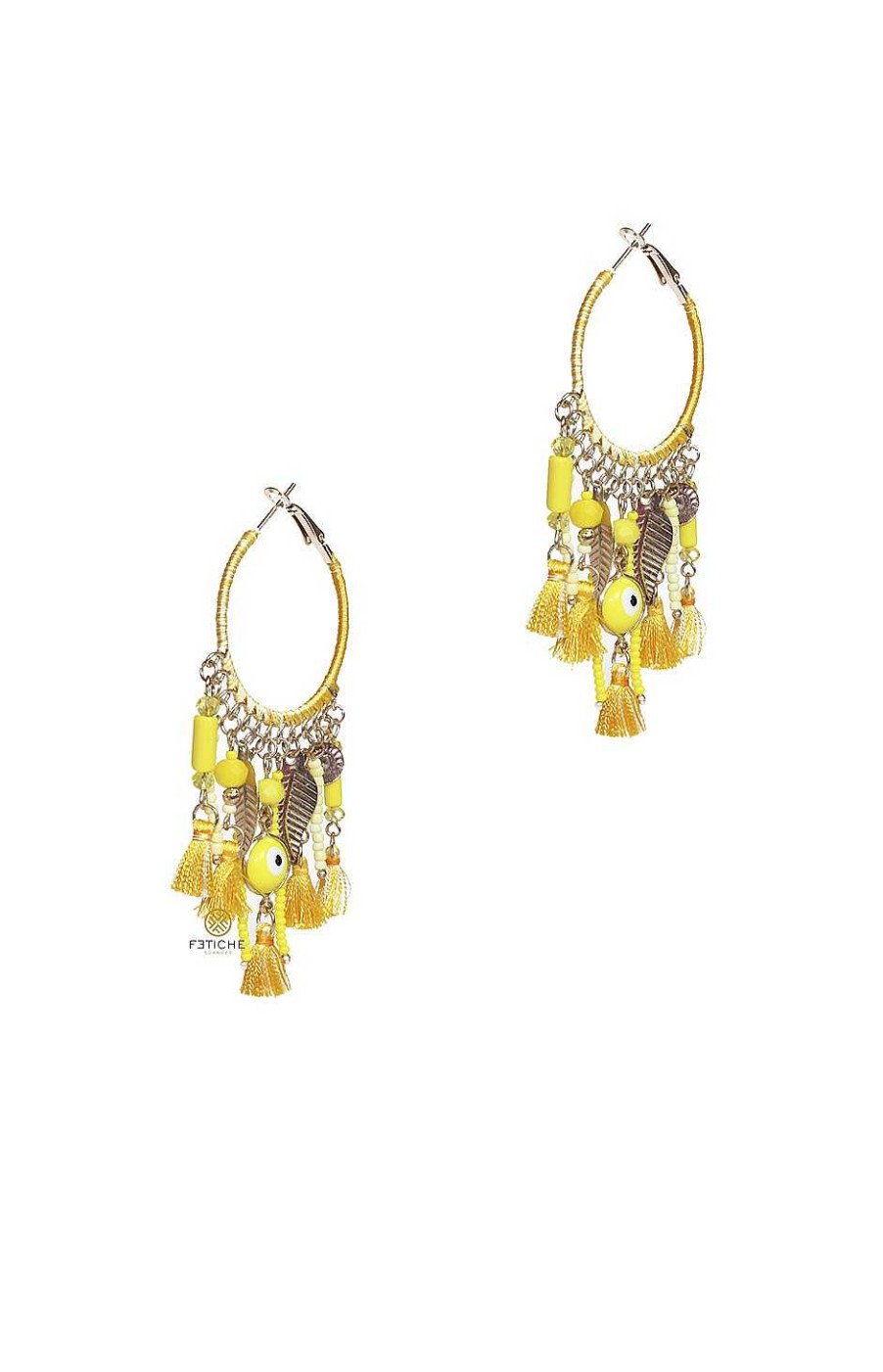 Accesorios Fetiche Suances | Pendientes Tara Amarillo