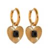 Accesorios Fetiche Suances | Pendientes Coraz N Negro