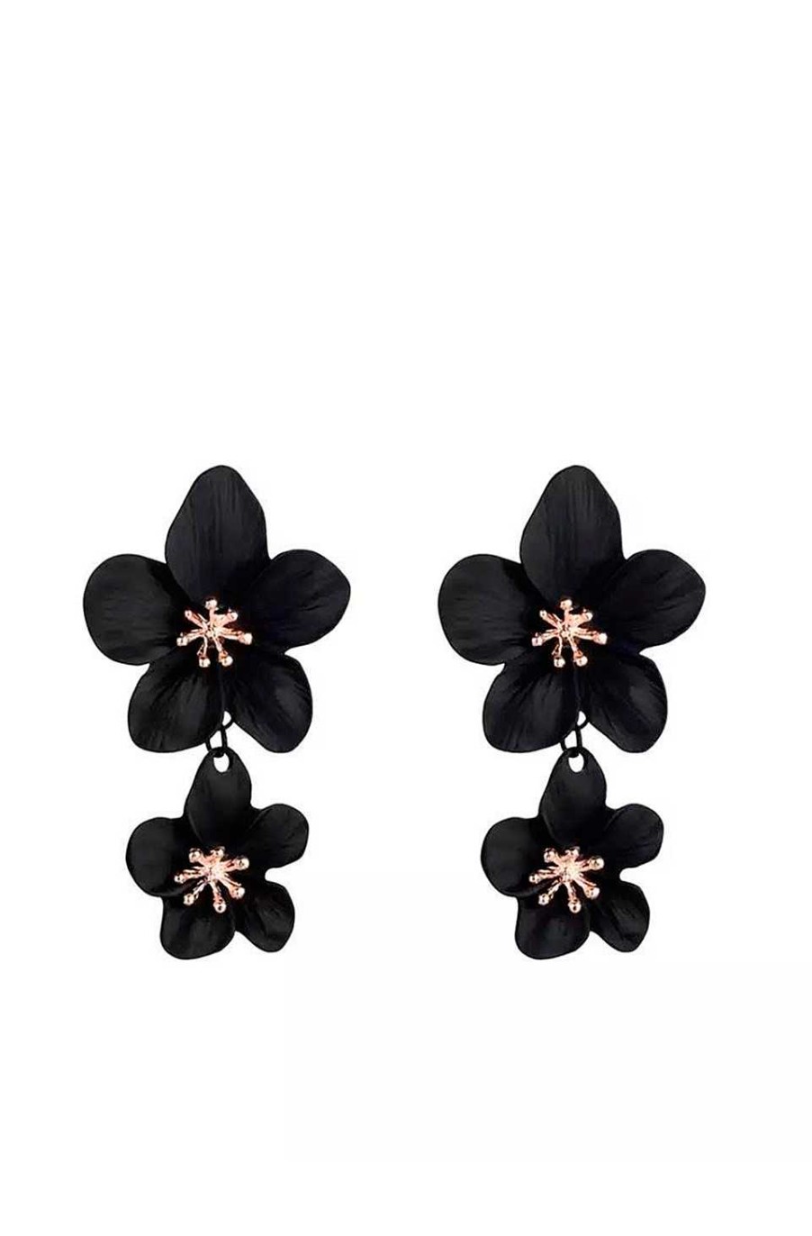 Accesorios Fetiche Suances | Pendientes Flores Black