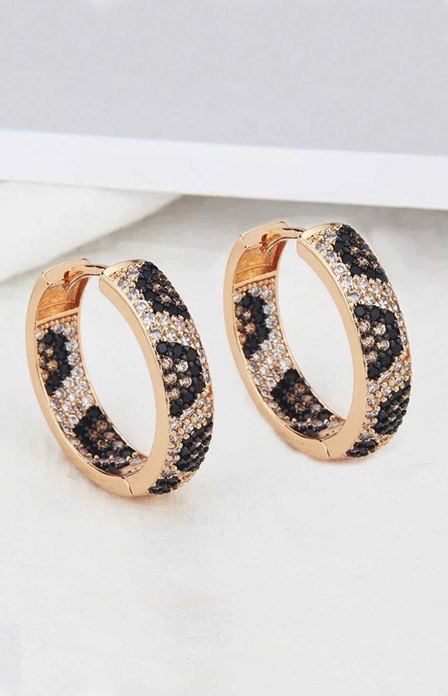 Accesorios Fetiche Suances | Pendientes De Aro Snake Print