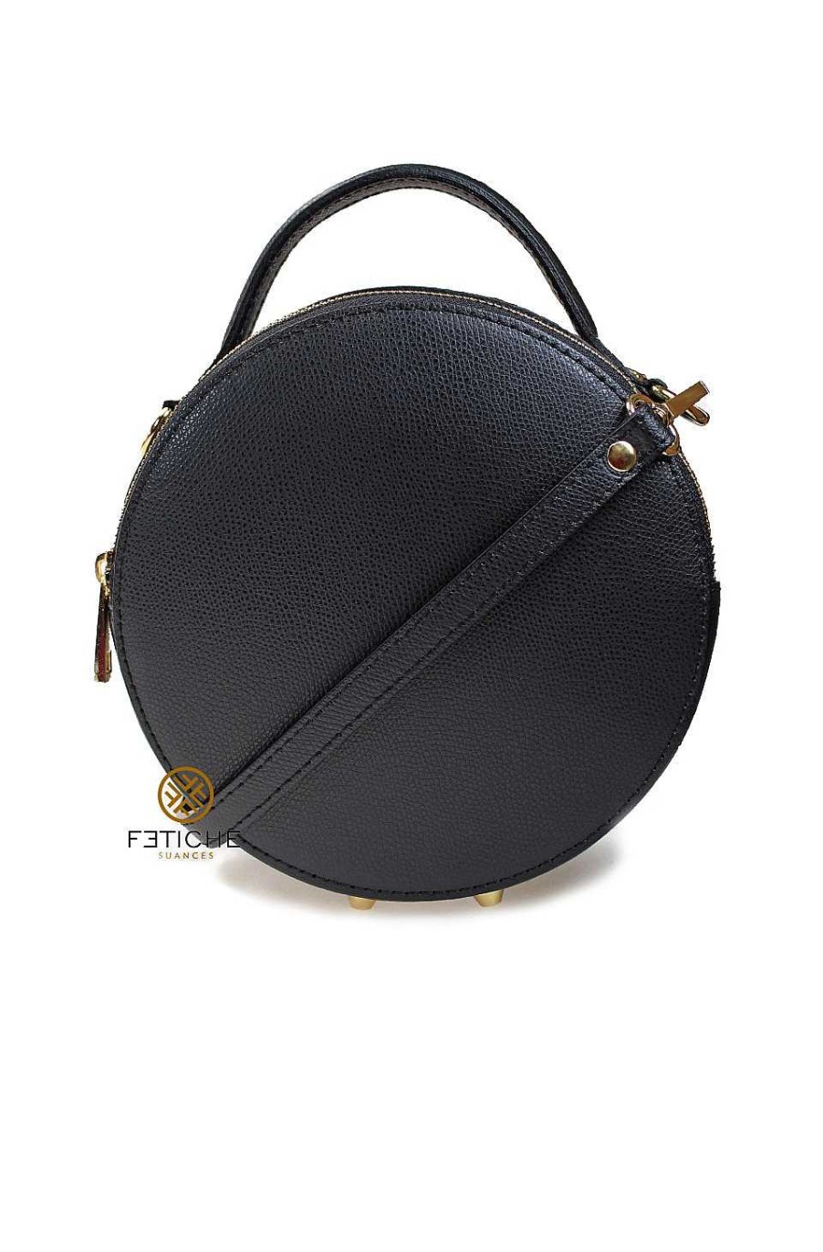 Bolsos Fetiche Suances | Bolso Piel Circular Negro