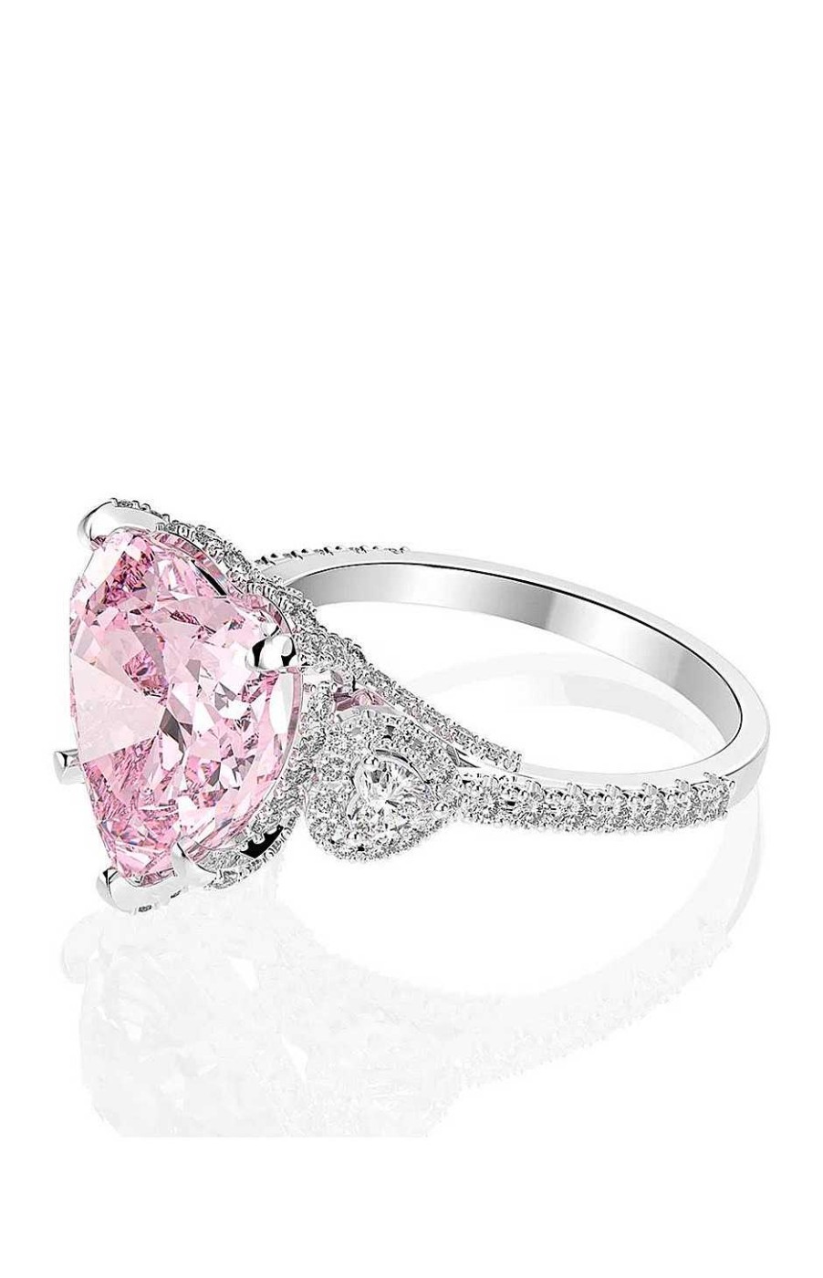 Accesorios Fetiche Suances | Anillo De Plata Coraz N Pink