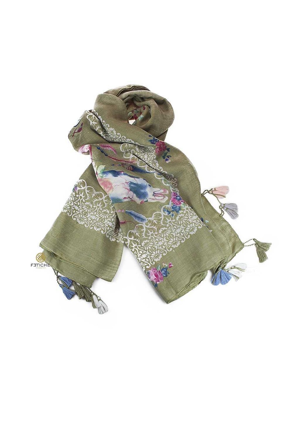 Accesorios Fetiche Suances | Foulard Indigo Verde