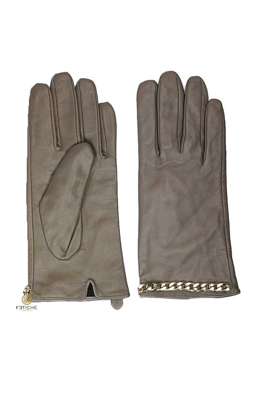 Accesorios Fetiche Suances | Guantes Cadena Beige