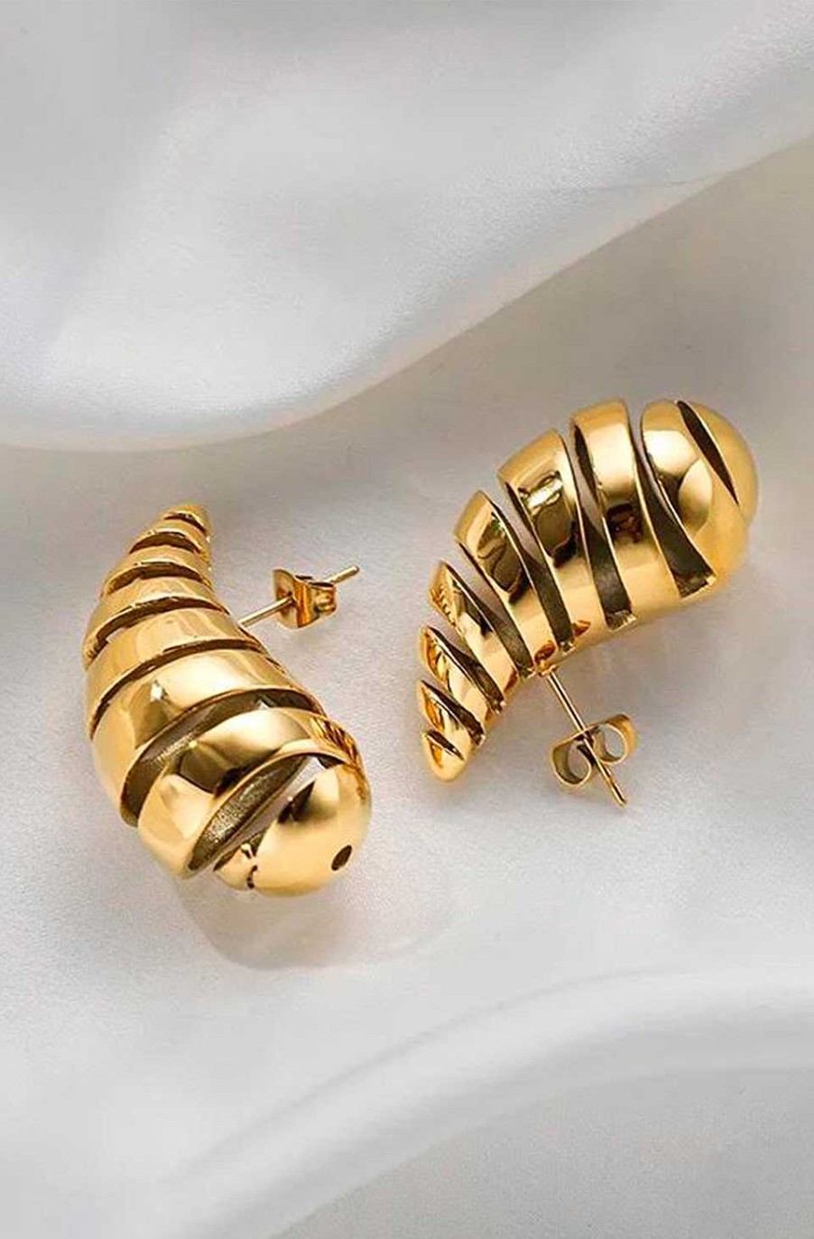 Accesorios Fetiche Suances | Pendientes Espiral Dorado