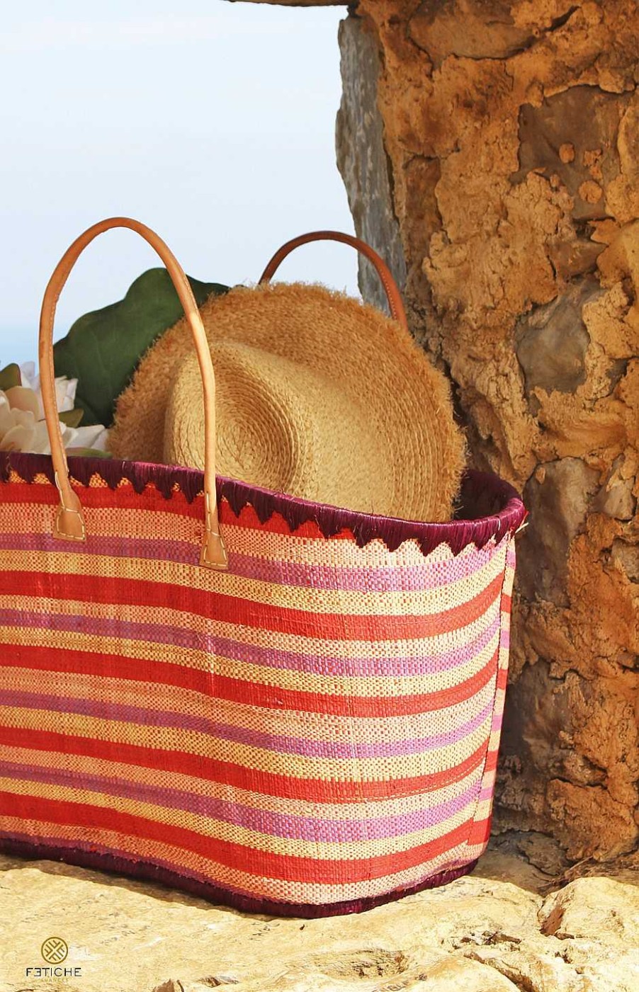 Bolsos Fetiche Suances | Maxi Capazo Boho Rosa