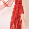 Ropa Fetiche Suances | Vestido Seda Leopardo Rojo