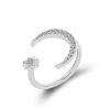 Accesorios Fetiche Suances | Anillo Luna Y Estrella Plata