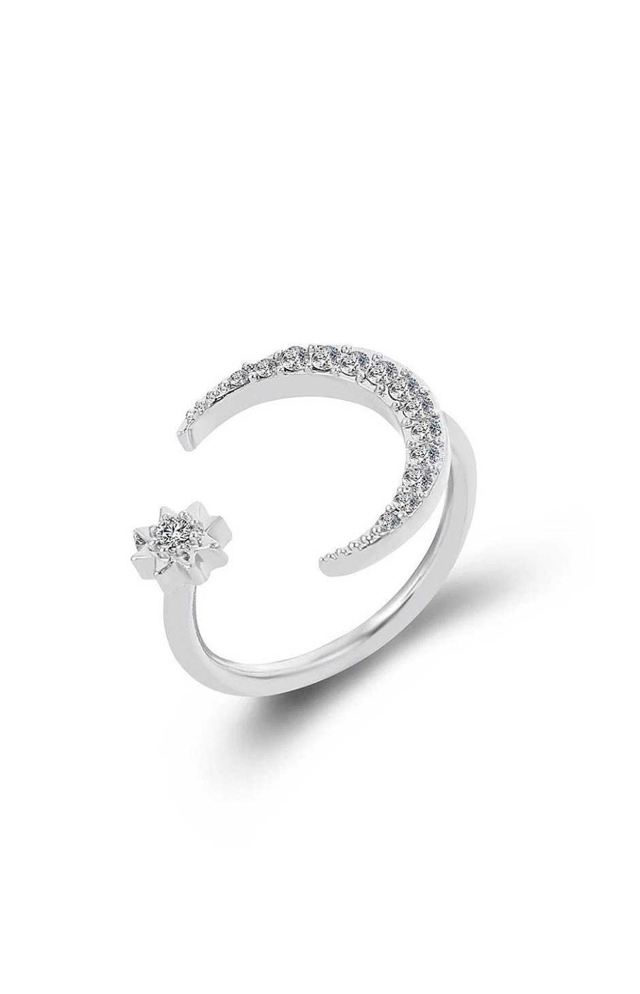 Accesorios Fetiche Suances | Anillo Luna Y Estrella Plata