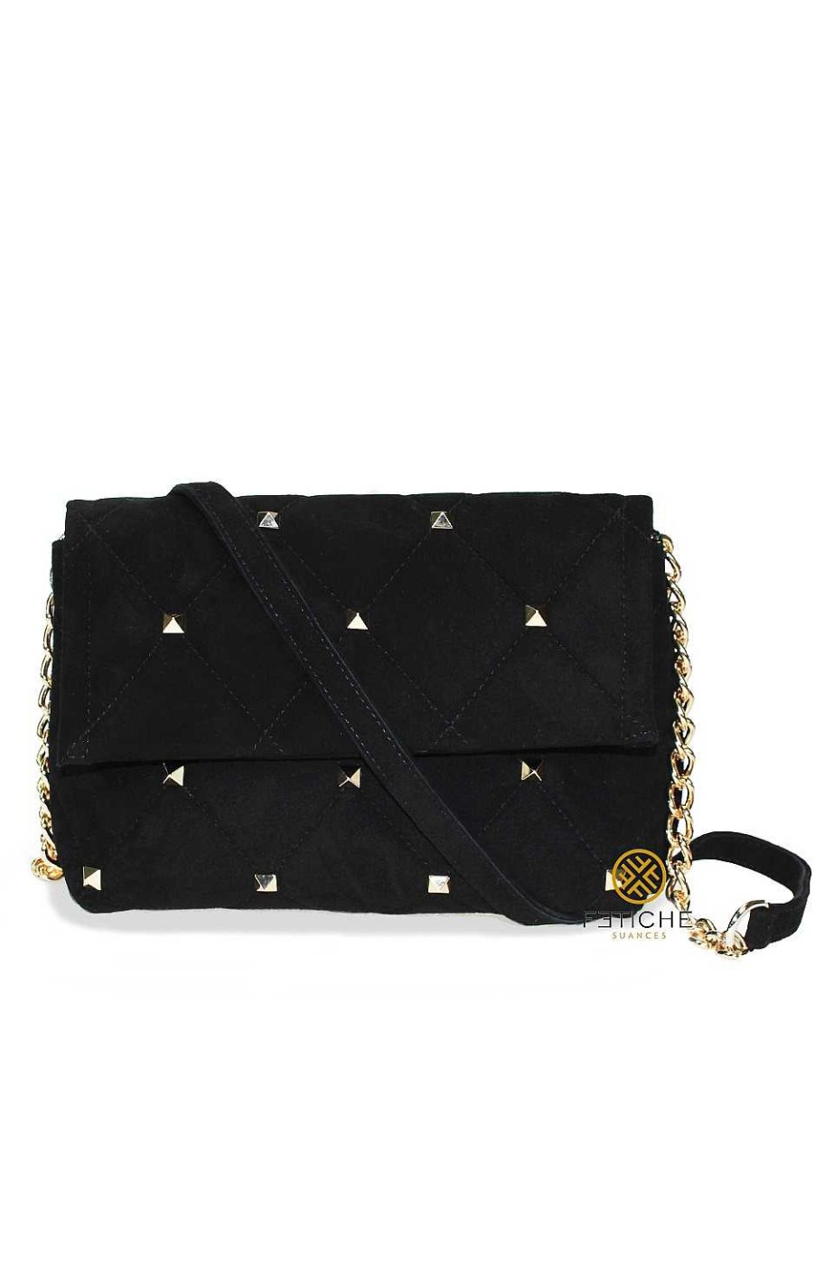 Bolsos Fetiche Suances | Bolso Florencia Ante Negro