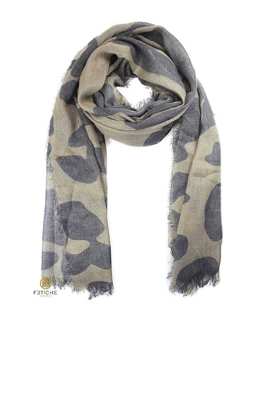 Accesorios Fetiche Suances | Foulard Animal Print Tonos Tostados