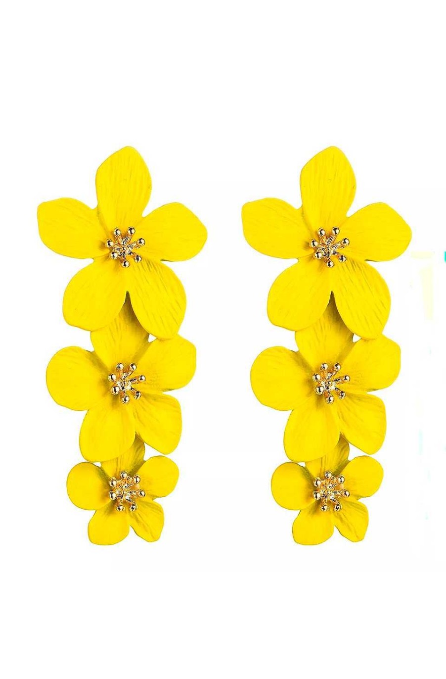 Accesorios Fetiche Suances | Pendientes Tres Flores Yellow