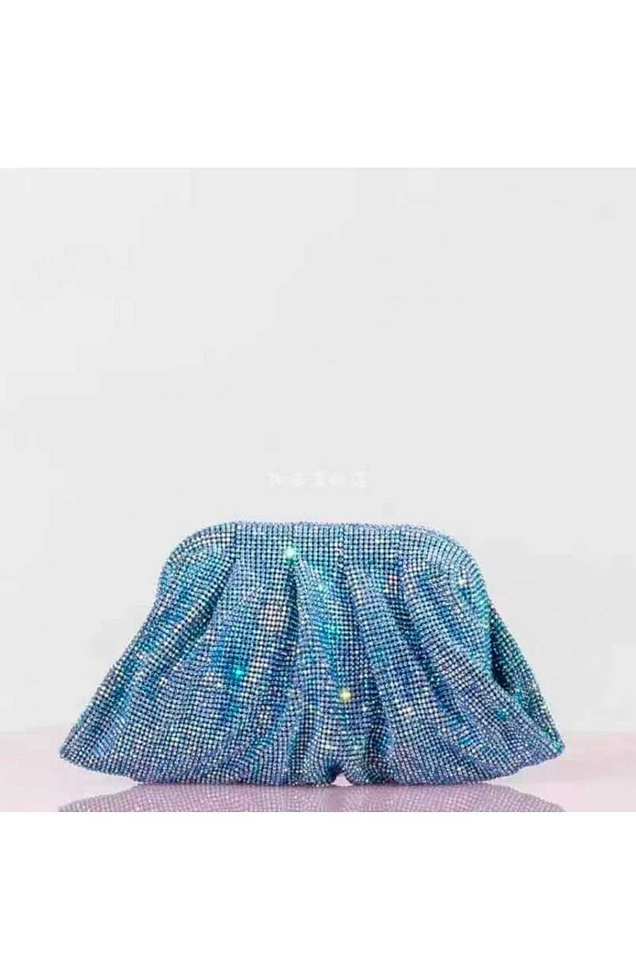 Bolsos Fetiche Suances | Clutch Joya Cristales Azul