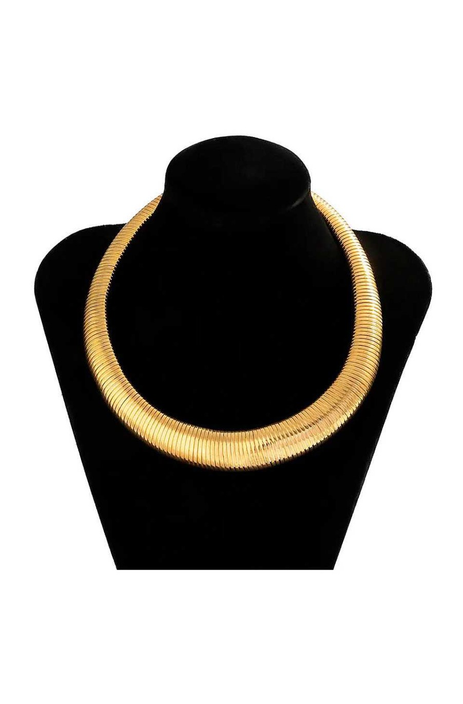 Accesorios Fetiche Suances | Collar Cadena Dorado Ancho