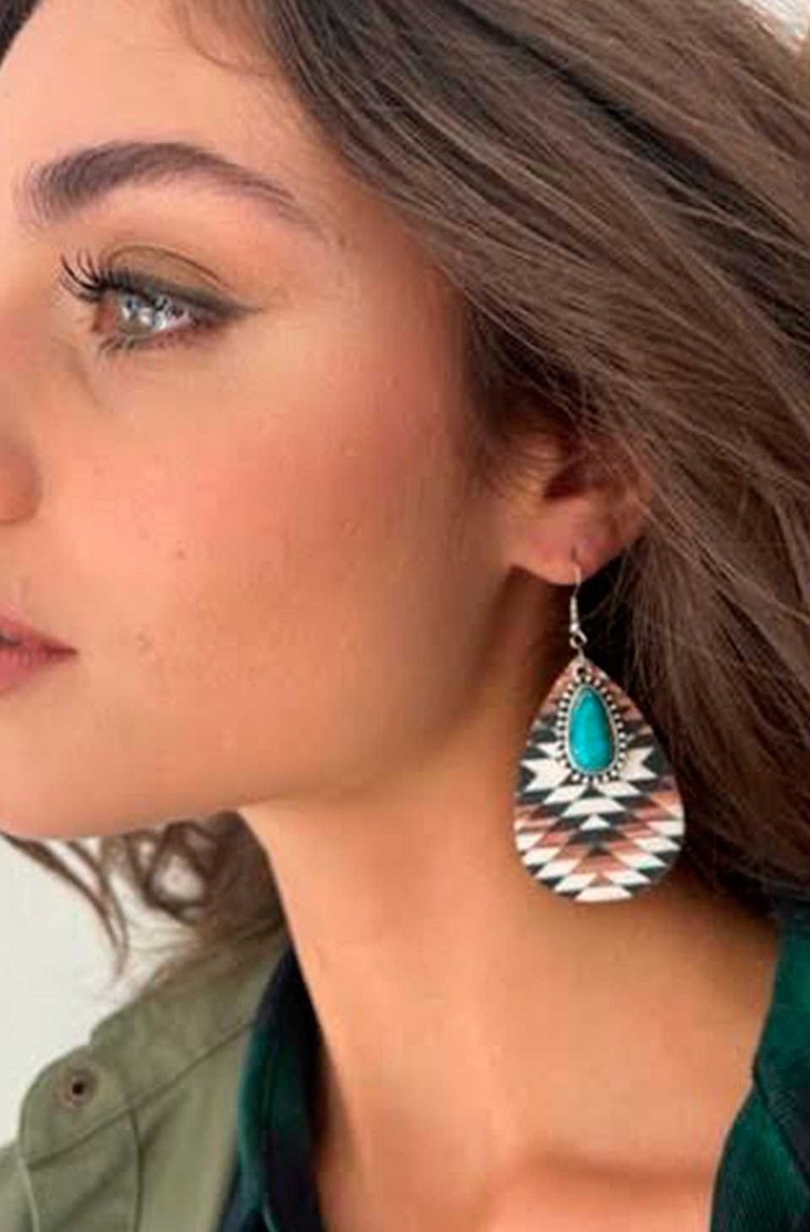 Accesorios Fetiche Suances | Pendientes Navajo Y Turquesa