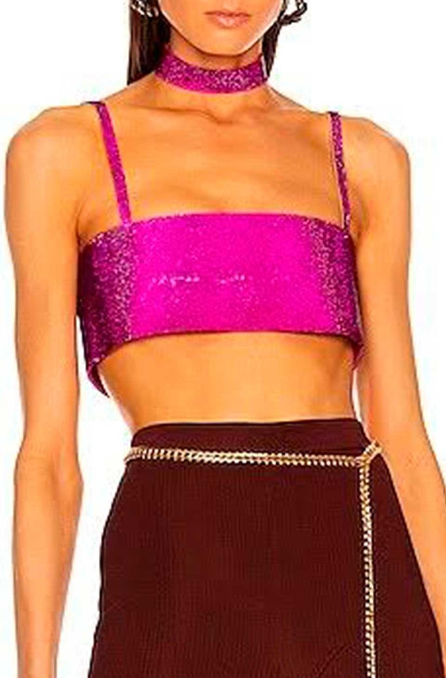 Ropa Fetiche Suances | Topde Cristales Fucsia