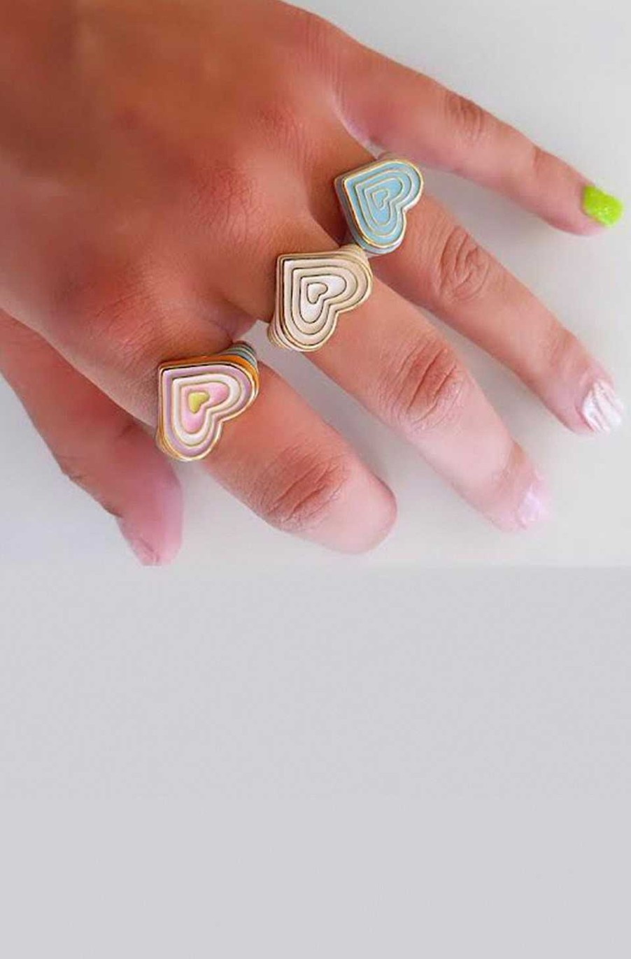 Accesorios Fetiche Suances | Anillo Coraz N Pop Aqua