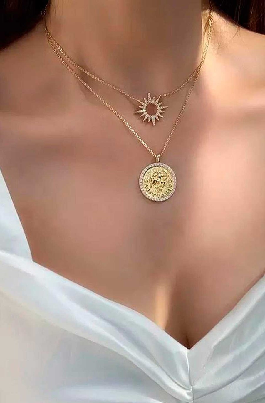 Accesorios Fetiche Suances | Collar Moneda Horoscopo Aquario