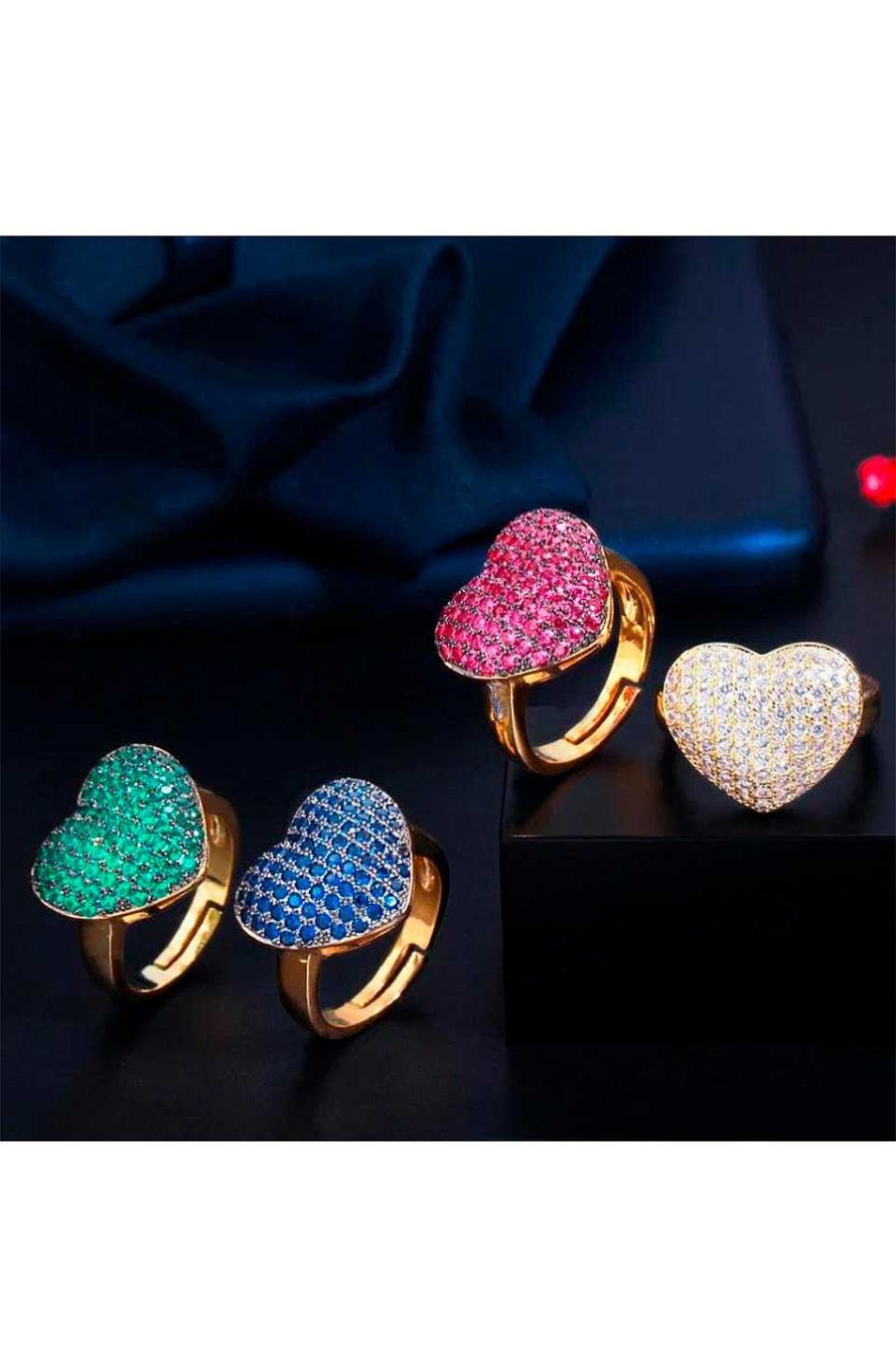 Accesorios Fetiche Suances | Anillo Coraz N Fucsia Brillante