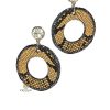 Accesorios Fetiche Suances | Pendientes C Rculo Snake Naranja